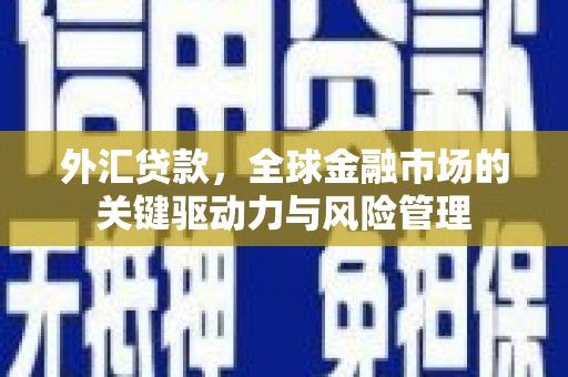 秭归外汇贷款，全球金融市场的关键驱动力与风险管理