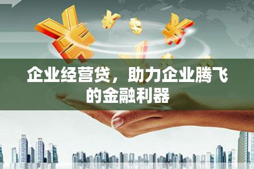 秭归企业经营贷，助力企业腾飞的金融利器
