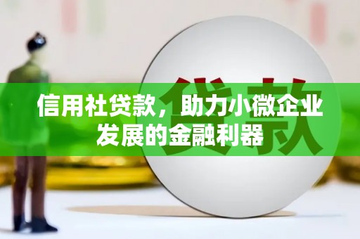 秭归信用社贷款，助力小微企业发展的金融利器