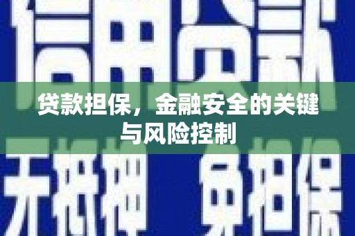 秭归贷款担保，金融安全的关键与风险控制